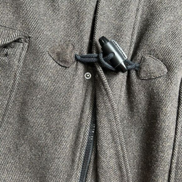 GAP Coat Womens Large Tweed Wool Blend Toggle Button Jacket - Picture 8 of 12